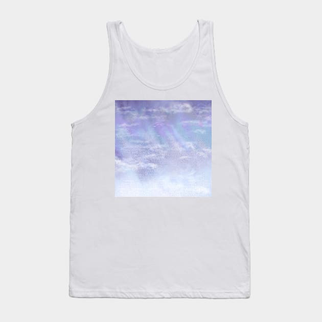 Purple Sky and Clouds Tank Top by OneLook